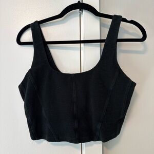Offline by Aerie Black Corset Crop Top